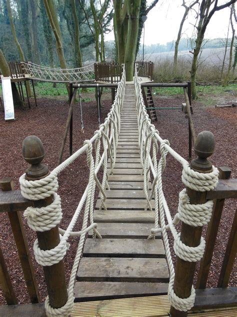 Want to build a rope bridge in your backyard? Rope bridge specialist | Tree house diy, Tree house, Tree ...
