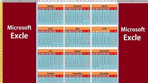 Make An Automated Calendar In Excel Excel Tutorial Youtube