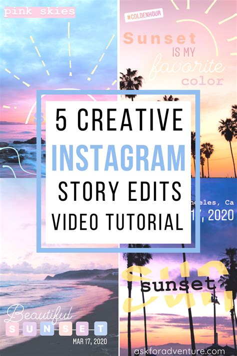 5 Creative Instagram Story Ideas For Sunsets Using Only The App
