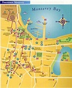 Map of Downtown Monterey | California travel road trips, Monterey ...