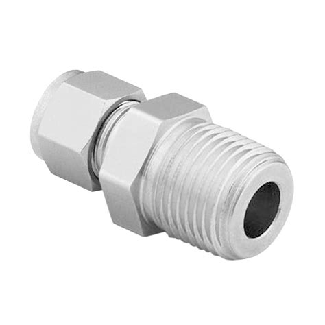 Ideal Vacuum Swagelok Tube Fitting 38 Mnpt To 14 Tubing Male Connector Stainless Steel