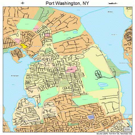Port Washington New York Street Map 3659520