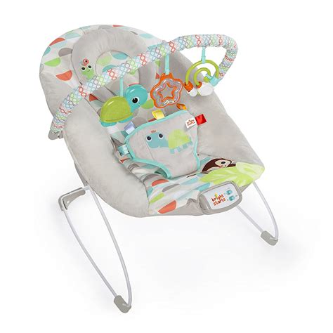Buy Bright Starts Happy Safari Vibrating Baby Bouncer Seat With 3 Point
