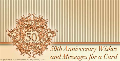 50th Anniversary Wishes And Messages For A Card Someone Sent You A