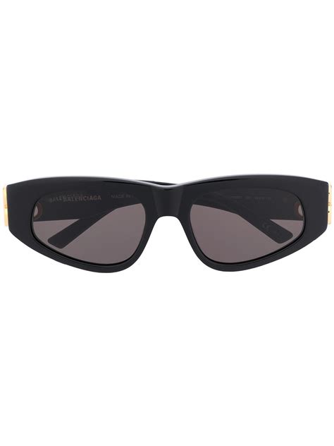 Balenciaga Dynasty D Frame Sunglasses In Black Modesens