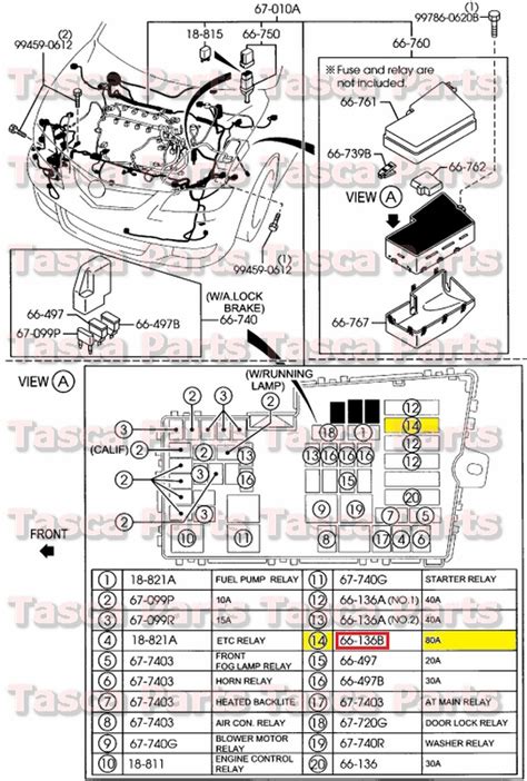 Plugs into the car harness at the remote radio location in the kick panel. NEW OEM WIRING HARNESS MAIN BLOCK 80A FUSE 2004-2009 MAZDA ...