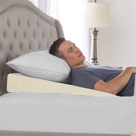 The Sleep Improving Pillow Wedge Hammacher Schlemmer
