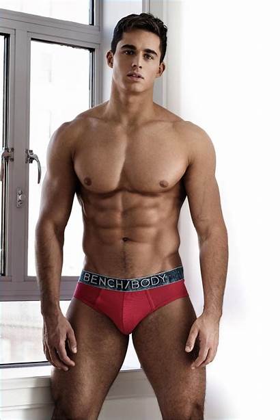Pietro Boselli Underwear Bench Campaign Rocks Flexes