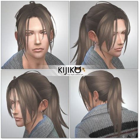 Kijiko Sims Hototogisu Hair Retextured Sims 4 Hairs In 2021 Sims