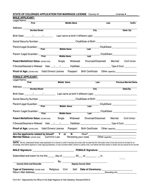 Blank Marriage Application Form Fill Out And Sign Printable Pdf Template Airslate Signnow