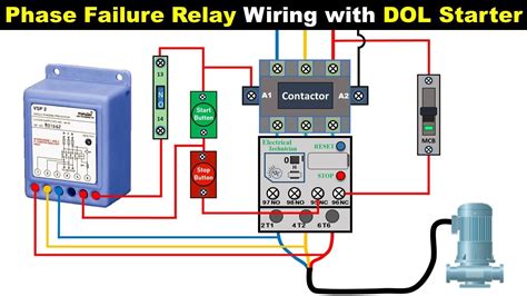 A Step By Step Guide To Do Connection Of Phase Failure Relay With Dol