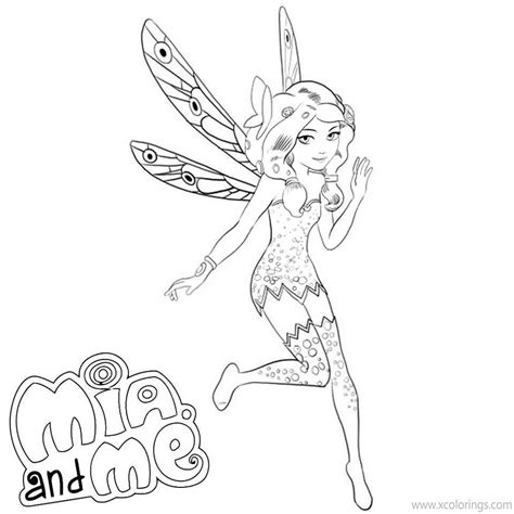 Mia And Me Coloring Pages Mia The Elf