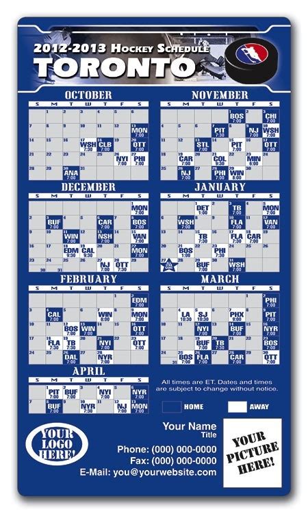Maple Leafs Schedule 2021 19 Printable Printable Schedule