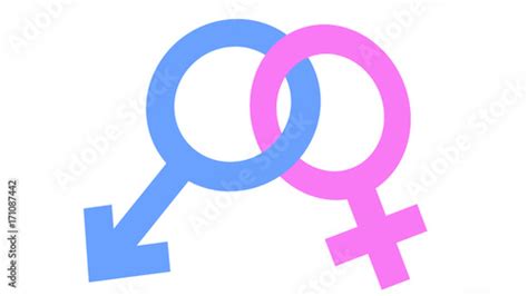 Interlocked Gender Symbols Male And Female Buy This Stock