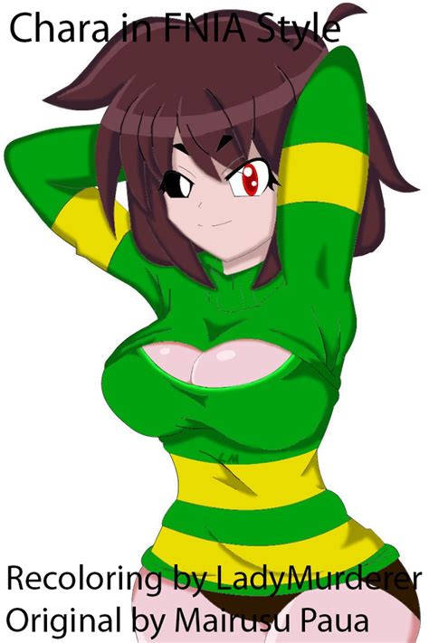 Undertale My Recoloring Chara Fnia By Ladymurderer007 On Deviantart