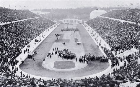 Opening Ceremony Of The 1896 Olympic Games In Panathinaiko Stadium