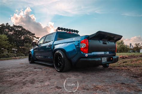 Bagged Toyota Tundra With Honey D Widebody Kit Toyota Tundra Tundra