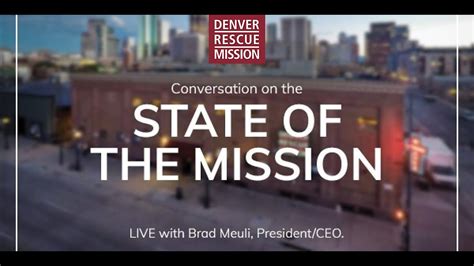 Conversation On The State Of The Mission Denver Rescue Mission Shares