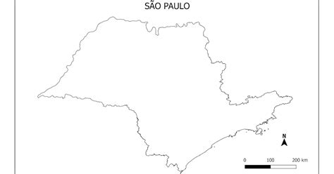 Mapas Para Colorir SÃo Paulo Suporte Geográfico