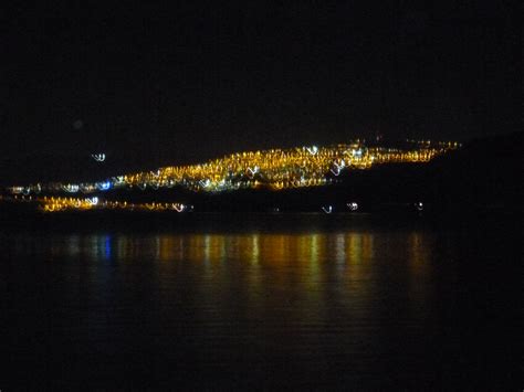 Tiberias At Night As Seen From The Northwestern Shore Of The Sea Of