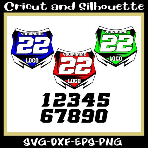 Motocross Number Plate Svg Etsy Australia