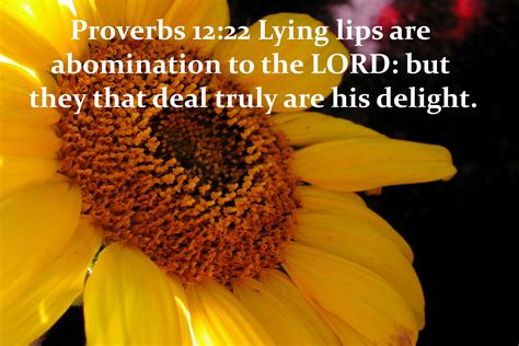 Proverbs 12 22 Lying Lips Are Abomination To The LORD But They That