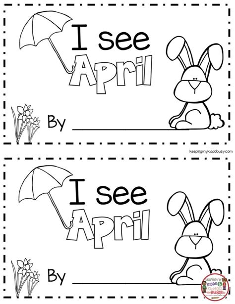 Kindergarten Activities For April