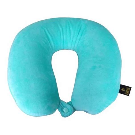 Lushomes Blue Microbeads Travel Neck Pillow 12 X 12 Inches Single Pc Travel Neck Pillow