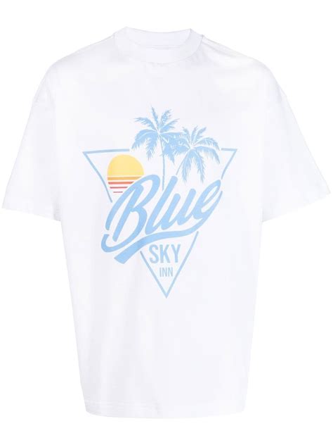 Blue Sky Inn Graphic Print T Shirt Farfetch