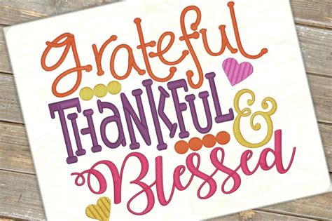 grateful thankful  blessed  sizes products swak embroidery