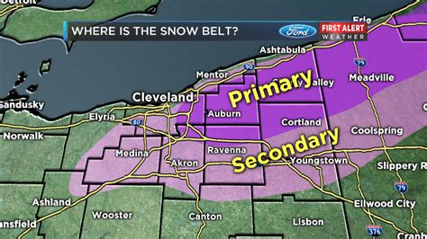 Ohio Snow Belt Map