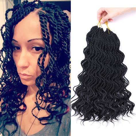 14 Senegalese Twist Hair Crochet Braids Curly Hair