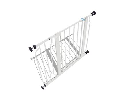 Regalo 1160 385 In X 30 In Pressure Mounted White Metal Safety Gate In