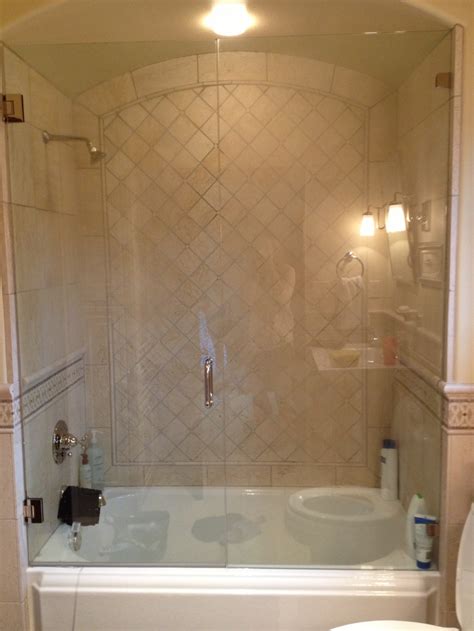 Glass Enclosed Tub Shower Combo Bathroom Tub Shower