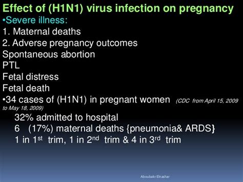 H1 N1 Virus Infection And Pregnancy