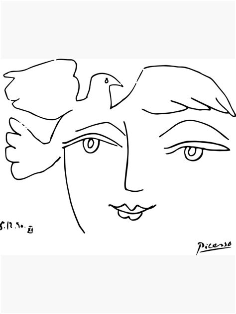 Pablo Picasso Rare Le Visage De La Paix The Face Of Peace1950 Line