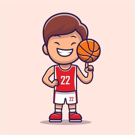 Free Vector Boy Playing Basketball Cartoon People Sport Icon