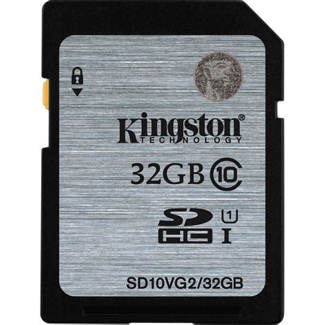 Kingston 32gb Uhs I Sdhc Memory Card Class 10 Sd10vg232gb Bandh
