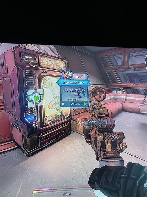 Weird Glitch Gun Vending Machine Showing The Bl2 Infinity As The