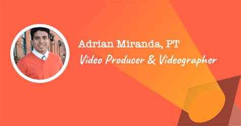 Get the right freelance photographer videographer job with company ratings & salaries. Freelance Videographer and Video Producer - Adrian Miranda ...