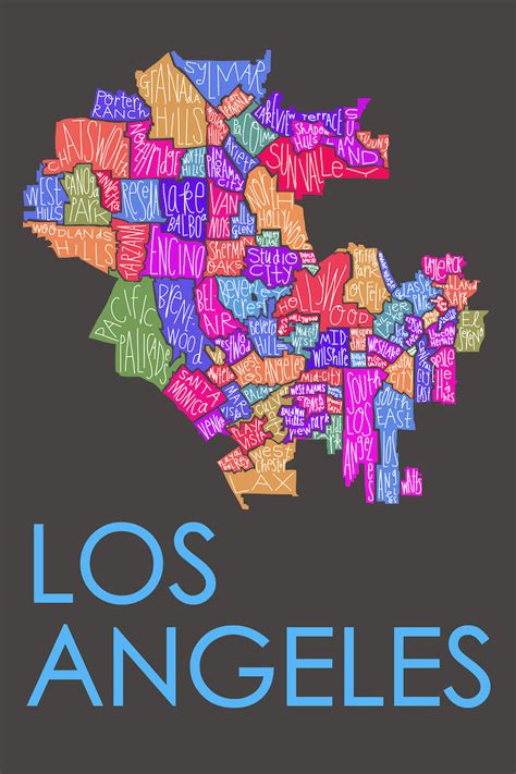 Downtown Los Angeles Neighborhoods Map Divayra