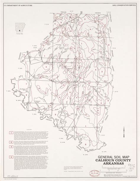 General Soil Map Calhoun County Arkansas Library Of Congress