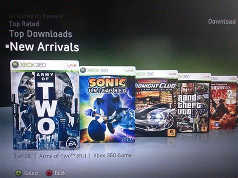 Three Xbox 360 Games Released Onto Games On Demand Service Emo185s