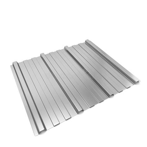 Corrugated Metal Sheet Stock Illustration Illustration Of Galvanized