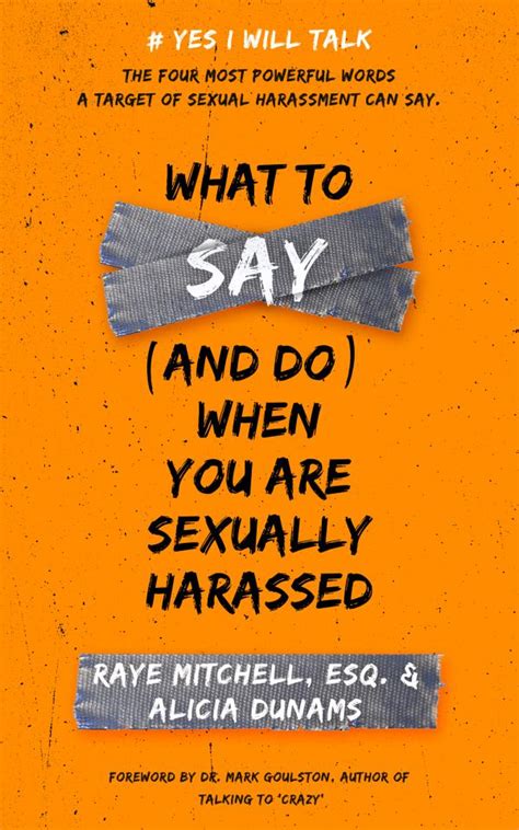 What To Say And Do When You Are Sexually Harassed Bookcoverworld