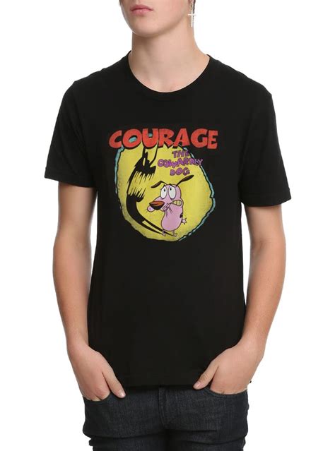 Courage The Cowardly Dog Shadow Logo T Shirt Hot Topic Cool Shirts