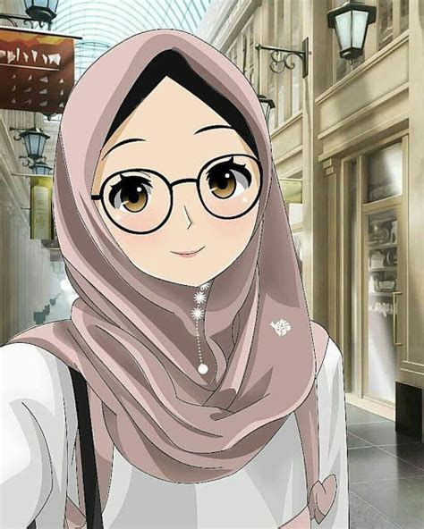 Gambar Kartun Wanita Muslim Tania Blogz