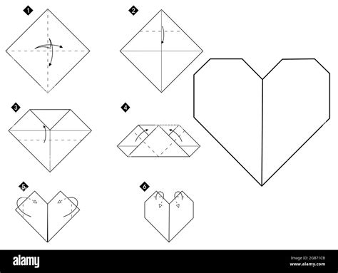 Cómo Hacer Corazón Origami Instrucciones De Bricolaje Paso A Paso En