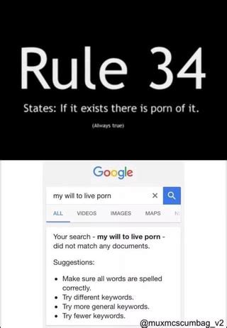 Rule 34 States If It Exists Th E Is Porn Of N Your Search My Will To