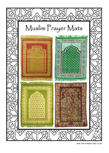 Guide And Craft Activity On Muslim Islamic Prayer Mats Ramadan Eid